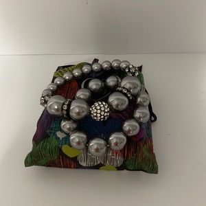 SILVER BEADED BRACELETS